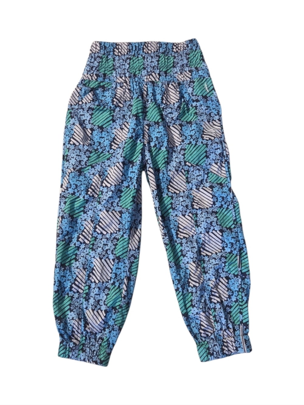 FP Movement by Free People The Way Home Swishy Windbreaker Printed Joggers XS
